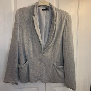 Noir Grey cotton blazer XL